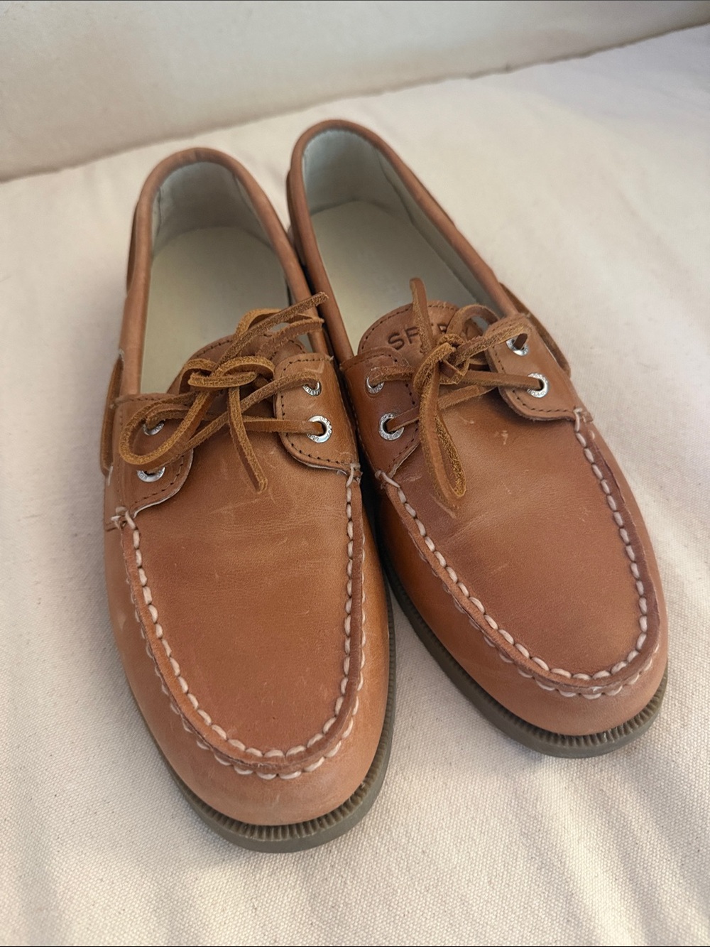 Sperry Brown Leather Boat Shoes